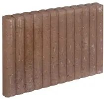 Gardenlux Mini Rondo Palissadebanden Bruin 6x40x50 cm - afbeelding 1
