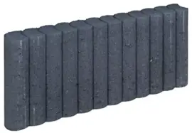 Gardenlux Mini Rondo Palissadebanden Zwart 6x25x50 cm - afbeelding 1