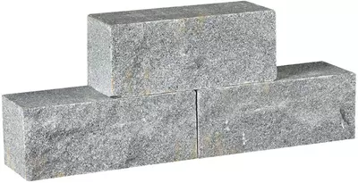 Gardenlux Muurelement met gekapte kanten Graniet Dark Grey  30x12x12 cm - afbeelding 1