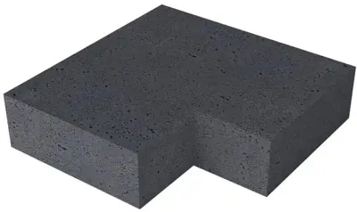 Gardenlux Oud Hollandse Massief hoek binnen Antraciet 60/60x40x20 - afbeelding 1