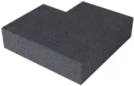 Gardenlux Oud Hollandse Massief hoek buiten Antraciet 60/60x37x15 - afbeelding 1