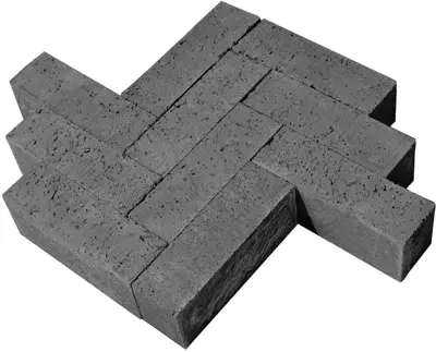 Gardenlux Oud Hollandse Stenen Dikformaat Zonder Vellingkant Antraciet 21x7x8 cm - afbeelding 1