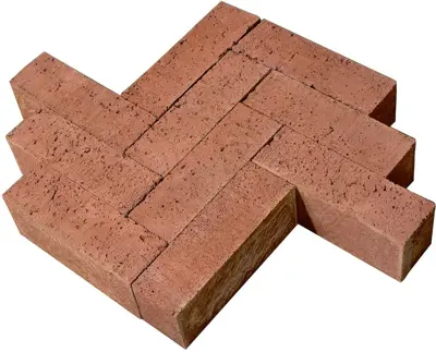 Gardenlux Oud Hollandse Stenen Dikformaat Zonder Vellingkant Roodbruin  21x7x8 cm - afbeelding 1