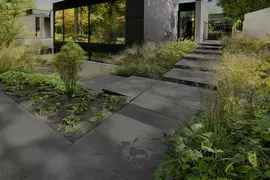 Gardenlux Oud hollandse terrastegel Carbon 60x60x5 cm - afbeelding 2