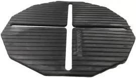 Gardenlux Vulrubber 2,5mm Zwart 100x100x2,5mm - afbeelding 1