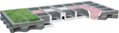 Gardenlux Waterpasserende Eco Grates 4 Zijdige Vertanding Kunststof Eco Grates 40x80x6 cm - afbeelding 3
