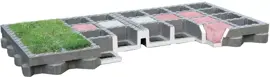Gardenlux Waterpasserende Eco Grates 4 Zijdige Vertanding Kunststof Eco Grates 40x80x6 cm - afbeelding 3