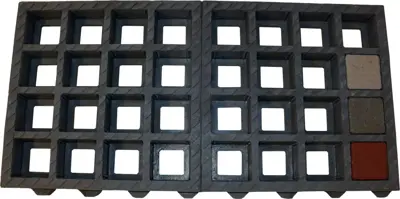 Gardenlux Waterpasserende Eco Grates 4 Zijdige Vertanding Kunststof Eco Grates 40x80x6 cm - afbeelding 1