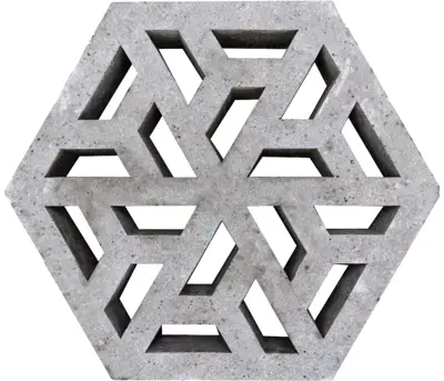 Gardenlux Waterpasserende Eco Tegel Oud Hollands Eco Tegel  37,5x37,5x7 cm - afbeelding 1