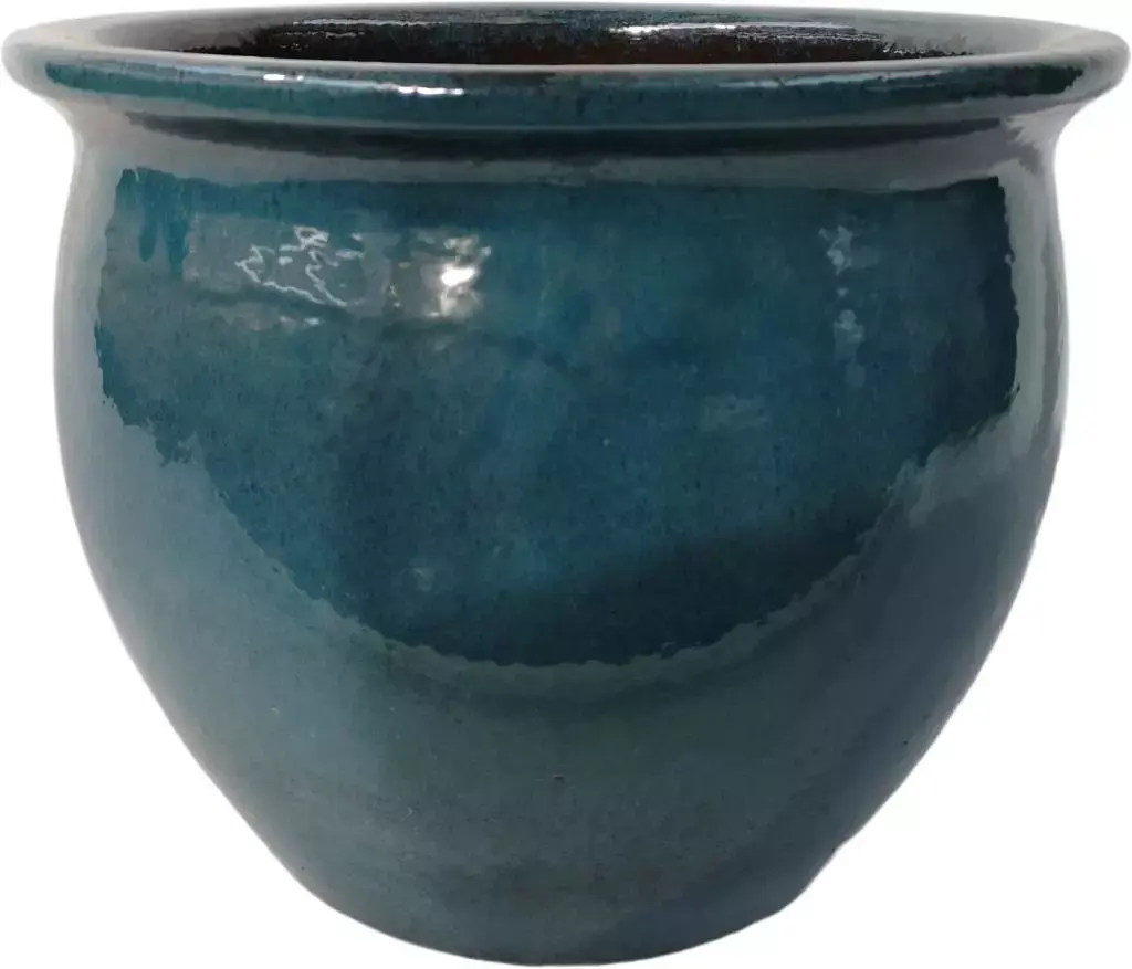 Diverse Aanpassing drinken Geglazuurde bloempot egg laag 51x41 cm blauw kopen? - tuincentrum Osdorp :)