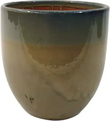 Geglazuurde pot tran bleu hoog 55 cm. | The Old Way