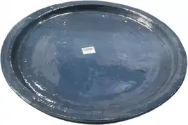 Geglazuurde schotel 52x9 cm blauw - afbeelding 1