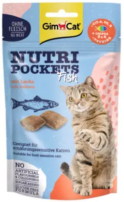 Gimcat Nutri Pockets – Zalm 60 g