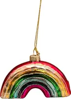 Glazen kerst ornament regenboog 10cm multi kopen?