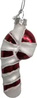 Glazen kerst ornament zuurstok 8.5cm rood kopen?