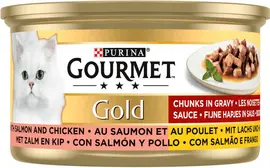 Gold blik fijne hapjes zalm&kip 85g - afbeelding 2