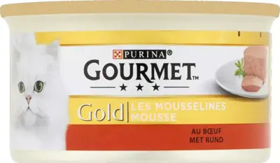 Gold blik mousse rund 85g