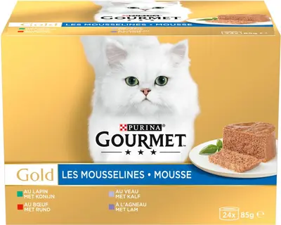 Gourmet blik mousse rund 24 x 85g