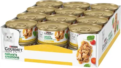 Gourmet Blik tomaat&spinazie kattenvoer 85g - afbeelding 4