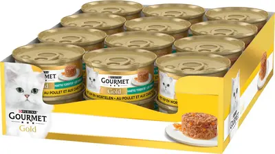 Gourmet Gold Hartig Torentje Kip & Wortel 85 g - afbeelding 1