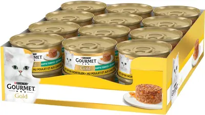 Gourmet Gold Hartig Torentje Kip & Wortel 85 g - afbeelding 1