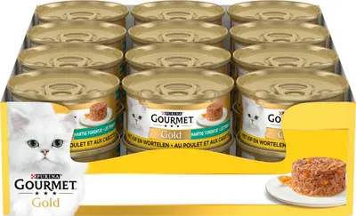 GOURMET™  Gold Hartig Torentje met Kip en Wortelen 85g - afbeelding 7