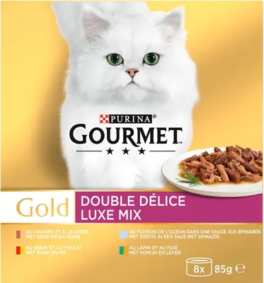 GOURMET™ Gold Luxe Mix kattenvoer 8x85g - afbeelding 5