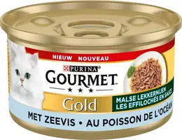 GOURMET™ Gold Malse Lekkernijen met Zeevis kattenvoer 85g  - afbeelding 1