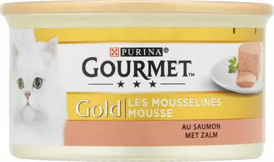 GOURMET™ Gold Mousse met Zalm kattenvoer 85g