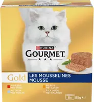 Gourmet Gold mousse multipack lever, kalkoen & rund 8 x 85g - afbeelding 3