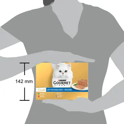 Gourmet Gold mousse multipack rund, konijn, kalf, lam 24 x 85g - afbeelding 6