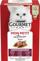 GOURMET™ Mon Petit Intense Duo met Rund en Kip, met Kalkoen en Lever, met Gevogelte en Lam kattenvoer 6x50g  kopen?