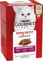 GOURMET™ Mon Petit Intense met Rund, Kalf, Lam in Saus kattenvoer 6x50g - afbeelding 6