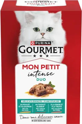 Gourmet Mon Petit Kattenvoer Nat – Vis & Vlees 6 × 50 g - afbeelding 2