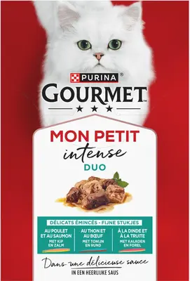 Gourmet Mon Petit Kattenvoer Nat – Vis & Vlees 6 × 50 g - afbeelding 6
