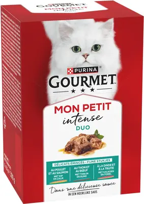 Gourmet Mon Petit Kattenvoer Nat – Vis & Vlees 6 × 50 g - afbeelding 4