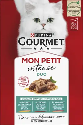 Gourmet Mon Petit pouch vis&vlees mp 50 gr - afbeelding 1