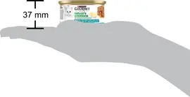 GOURMET Nature's Creations Mousse met een Hart van Saus, Rijk aan Kabeljauw met pastinaak, nat kattenvoer, 85g - afbeelding 5