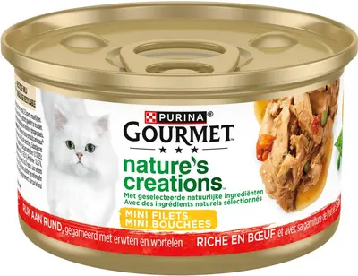 Gourmet Nature's Creations rund, erwten & wortelen 85g