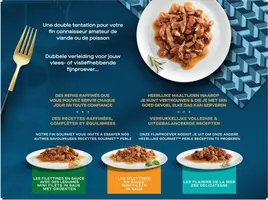 Gourmet Perle Land Duo Kip, Kalf & Kalkoen kattenvoer - afbeelding 4