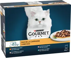 Gourmet Perle Land Duo Kip, Kalf & Kalkoen kattenvoer - afbeelding 5