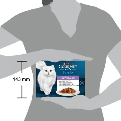 GOURMET Perle Land en Zee Duo Mini Filets in Saus kattenvoer 12x85g - afbeelding 5