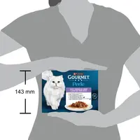 GOURMET Perle Land en Zee Duo Mini Filets in Saus kattenvoer 12x85g - afbeelding 5