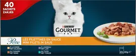 GOURMET PERLE Mini Filets in Saus met Eend, Lam, Tonijn, Kalkoen kattenvoer 40 x 85 g - afbeelding 3