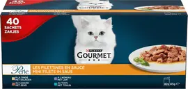 GOURMET PERLE Mini Filets in Saus met Eend, Lam, Tonijn, Kalkoen kattenvoer 40 x 85 g - afbeelding 2