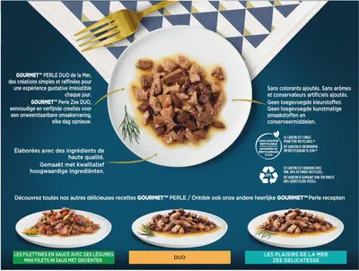 Gourmet Perle Zee Duo – Zalm, Sardines & Zeevis - afbeelding 1