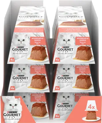 Gourmet Revelations mousse zalm 4st, 57g - afbeelding 1