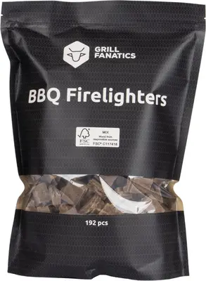Grill Fanatics barbecue aanmaakblokjes bruin 192 stuks - afbeelding 1