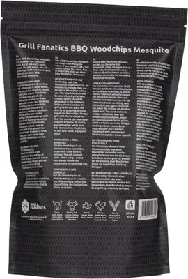 Grill Fanatics barbecue chips mesquite 500 gr - afbeelding 2