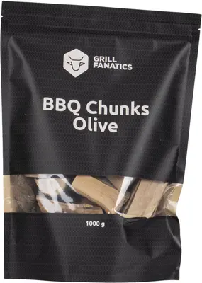Grill Fanatics barbecue chunks olijf 1 kg - afbeelding 1